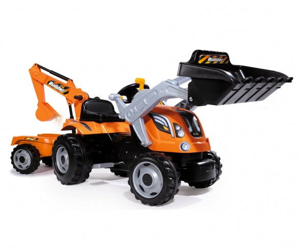 SMOBY Builder Max Tractor + Trailer