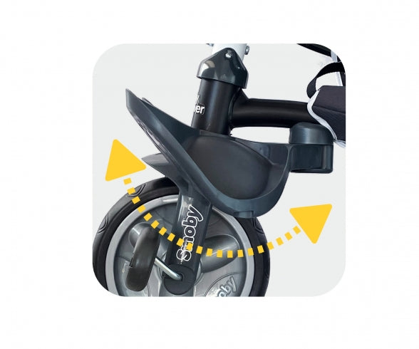 SMOBY Smoby Tricycle Baby Driver Plus Grey