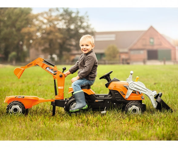 SMOBY Builder Max Tractor + Trailer