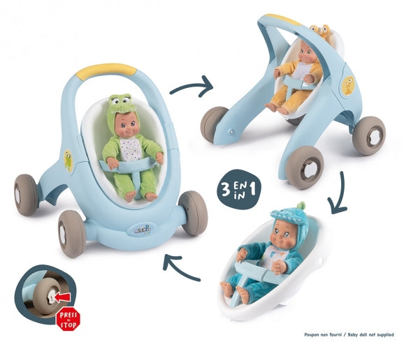 SMOBY Minikiss 3 In 1 Croc Baby Walker