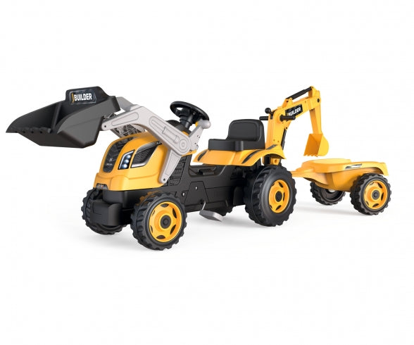 SMOBY Smoby Builder Max tractor + trailer