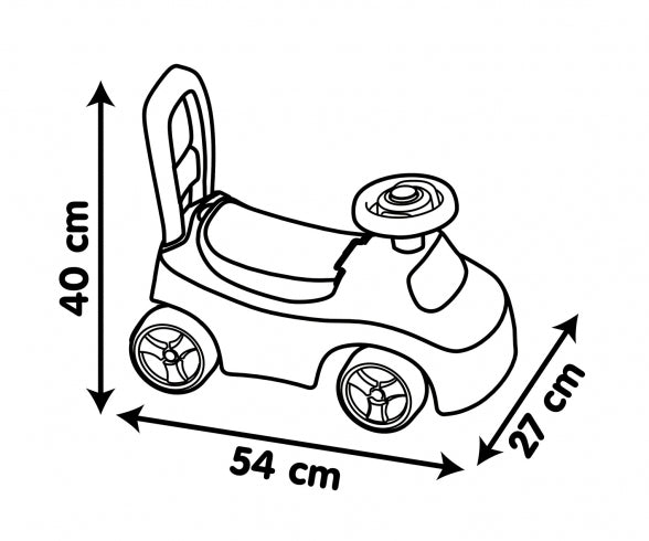 SMOBY Auto Ride-On Red