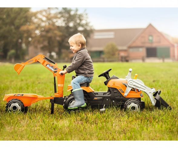 SMOBY Builder Max Tractor + Trailer