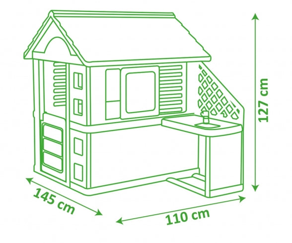 SMOBY NATURE PLAYHOUSE + KITCHEN
